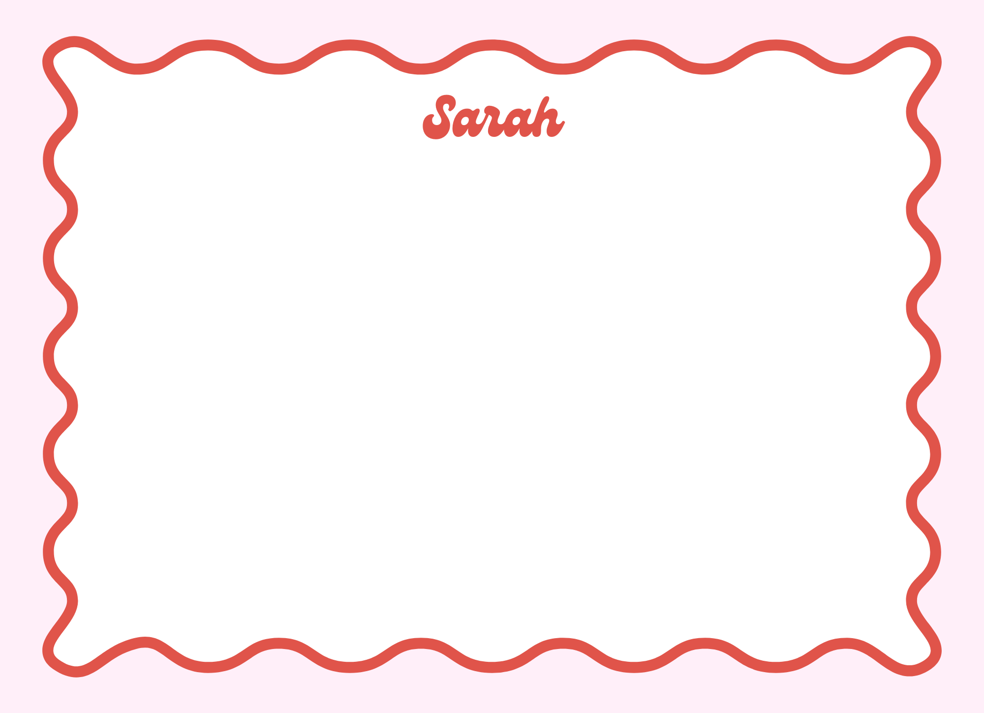 Wavy: Stationery