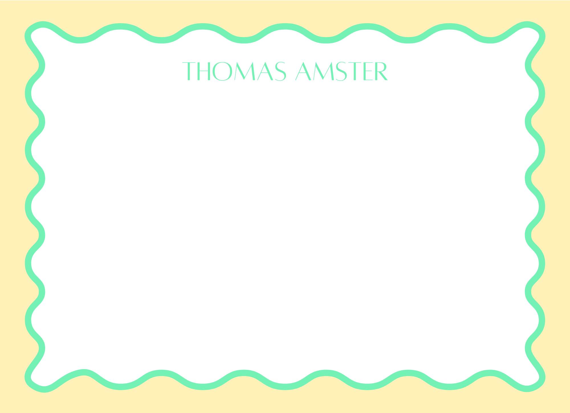 Wavy: Stationery